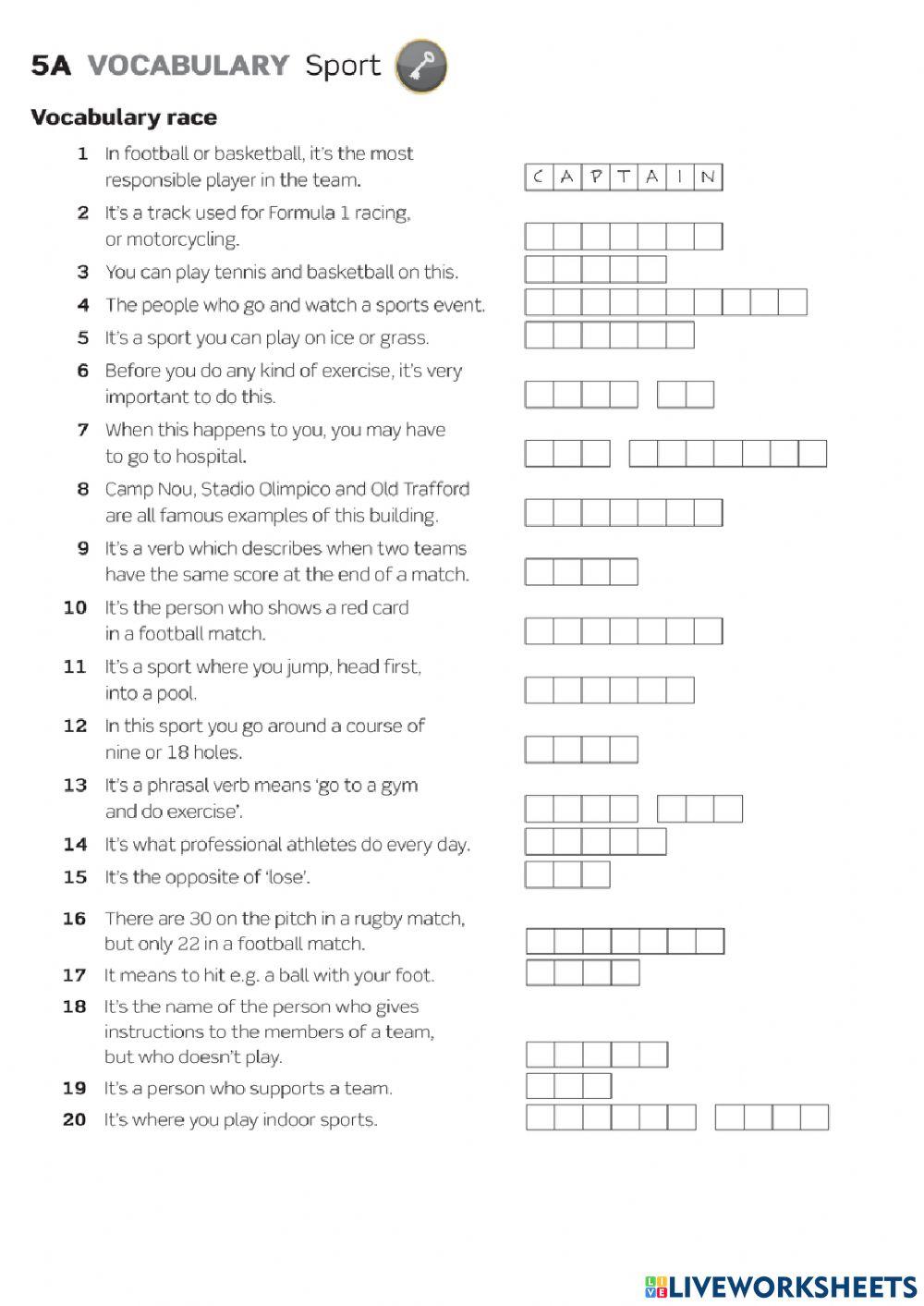 GEP7B, Unit5A-Voc-SPORT