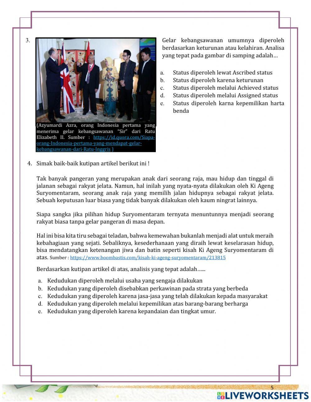 Lkpd stratifikasi sosial