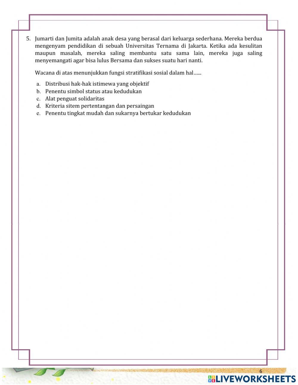 Lkpd stratifikasi sosial