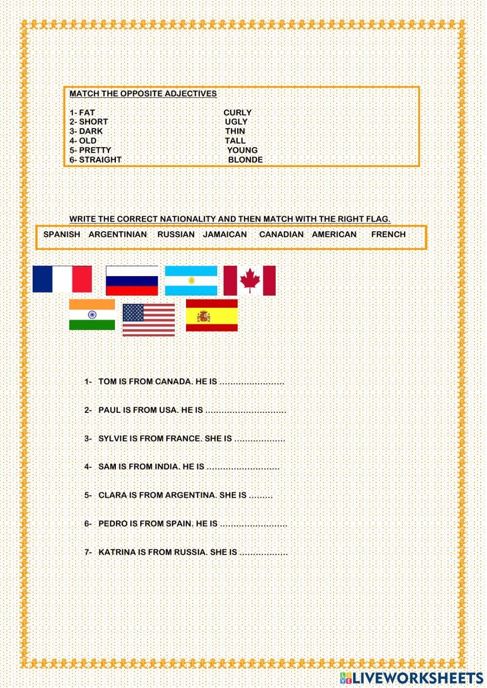 My best friend- nationality