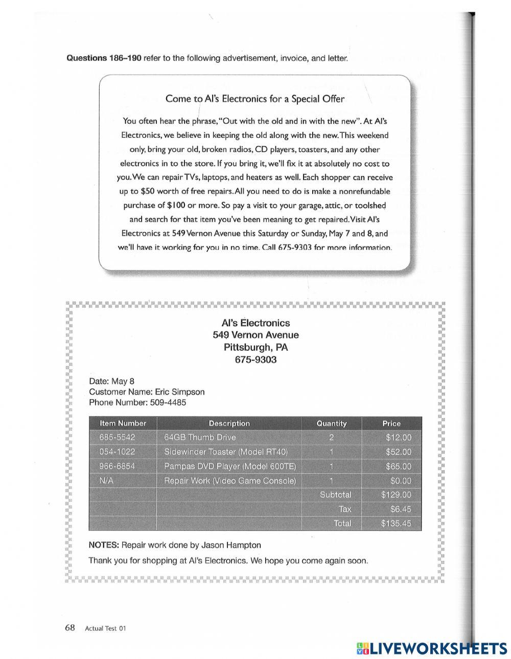 New TOEIC 700 - Test 1 Part 7-4