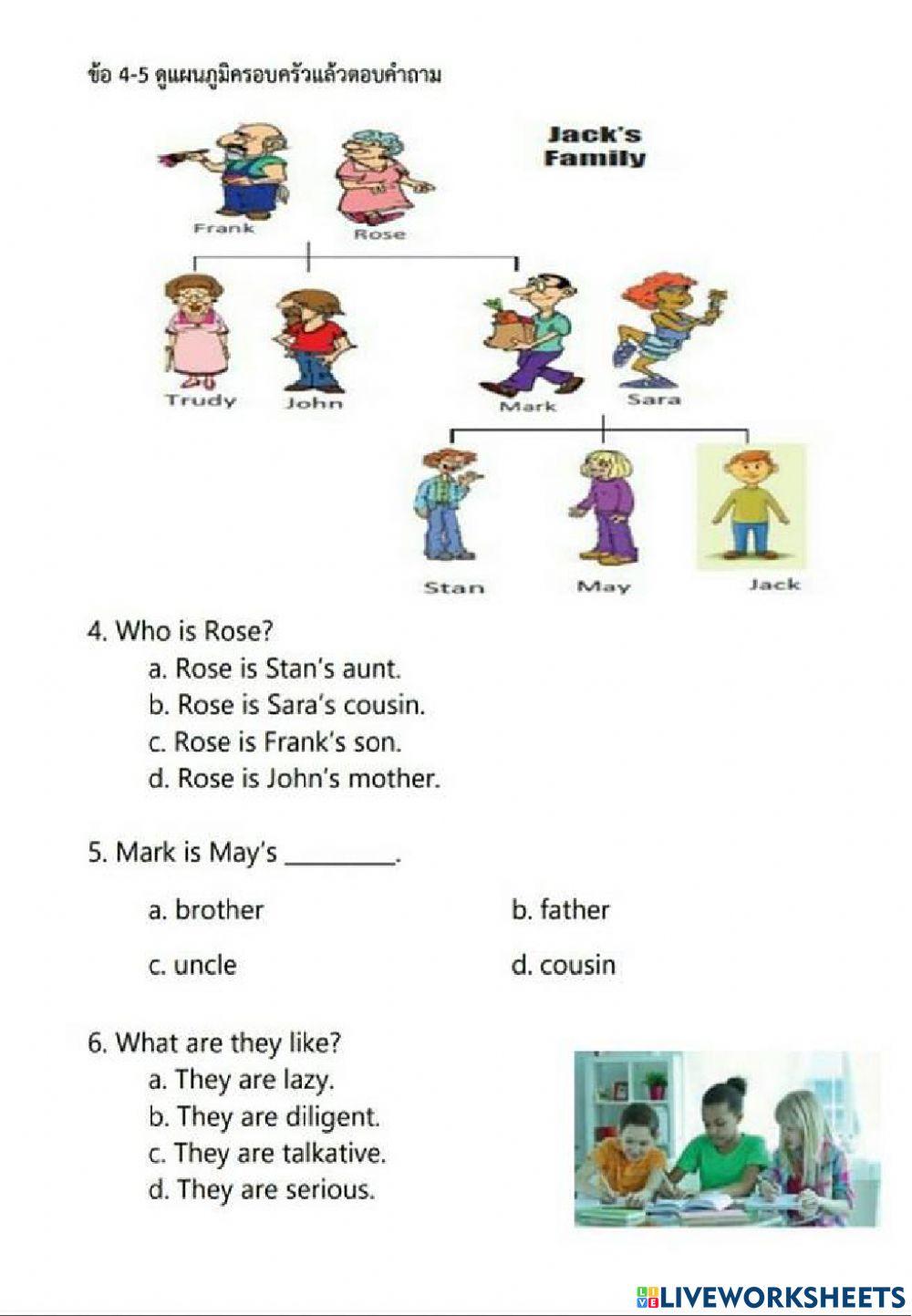 ข้อสอบปลายภาค ภาคเรียนที่ 1-2564 ภาษาอังกฤษ