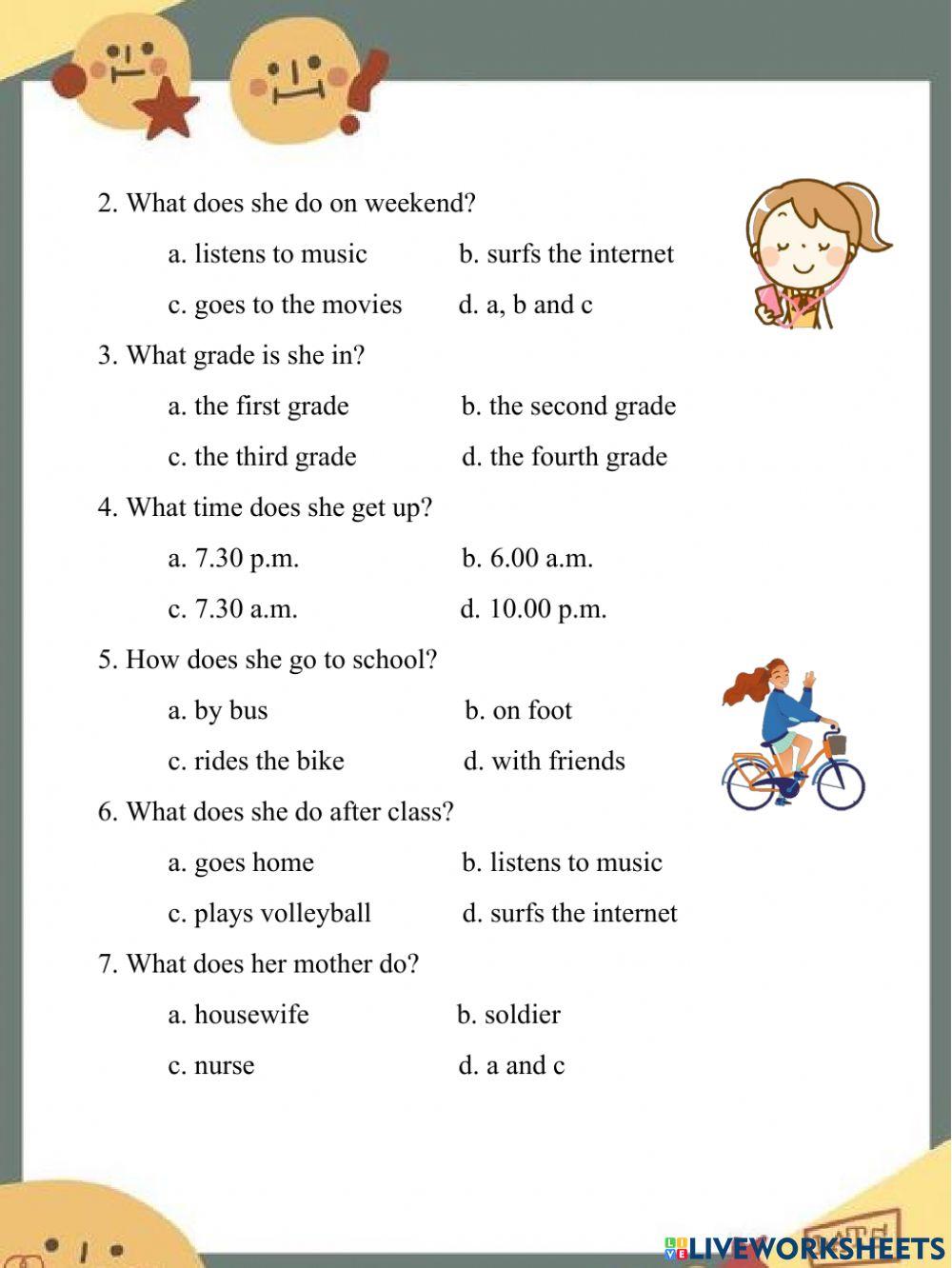 Reading and Listening Skills worksheet | Live Worksheets