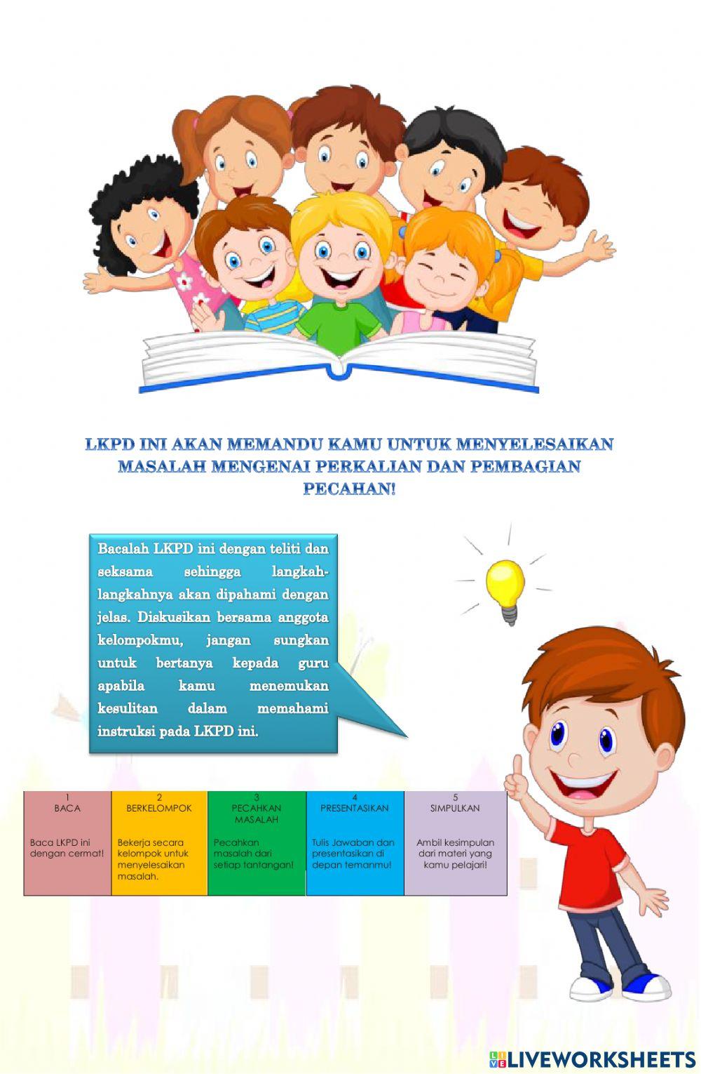 Perkalian dan Pembagian Pecahan