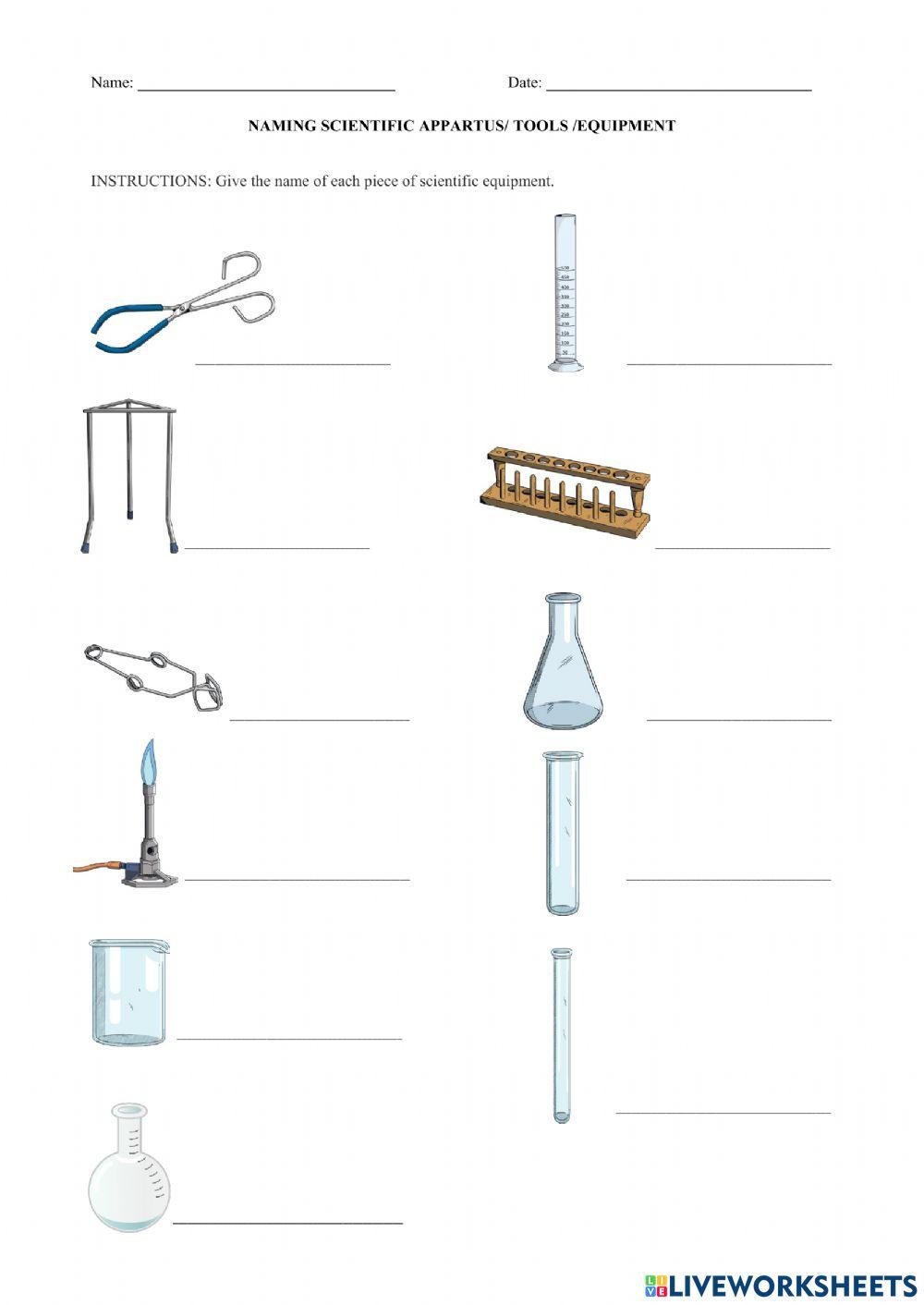 laboratory-equipment-worksheet
