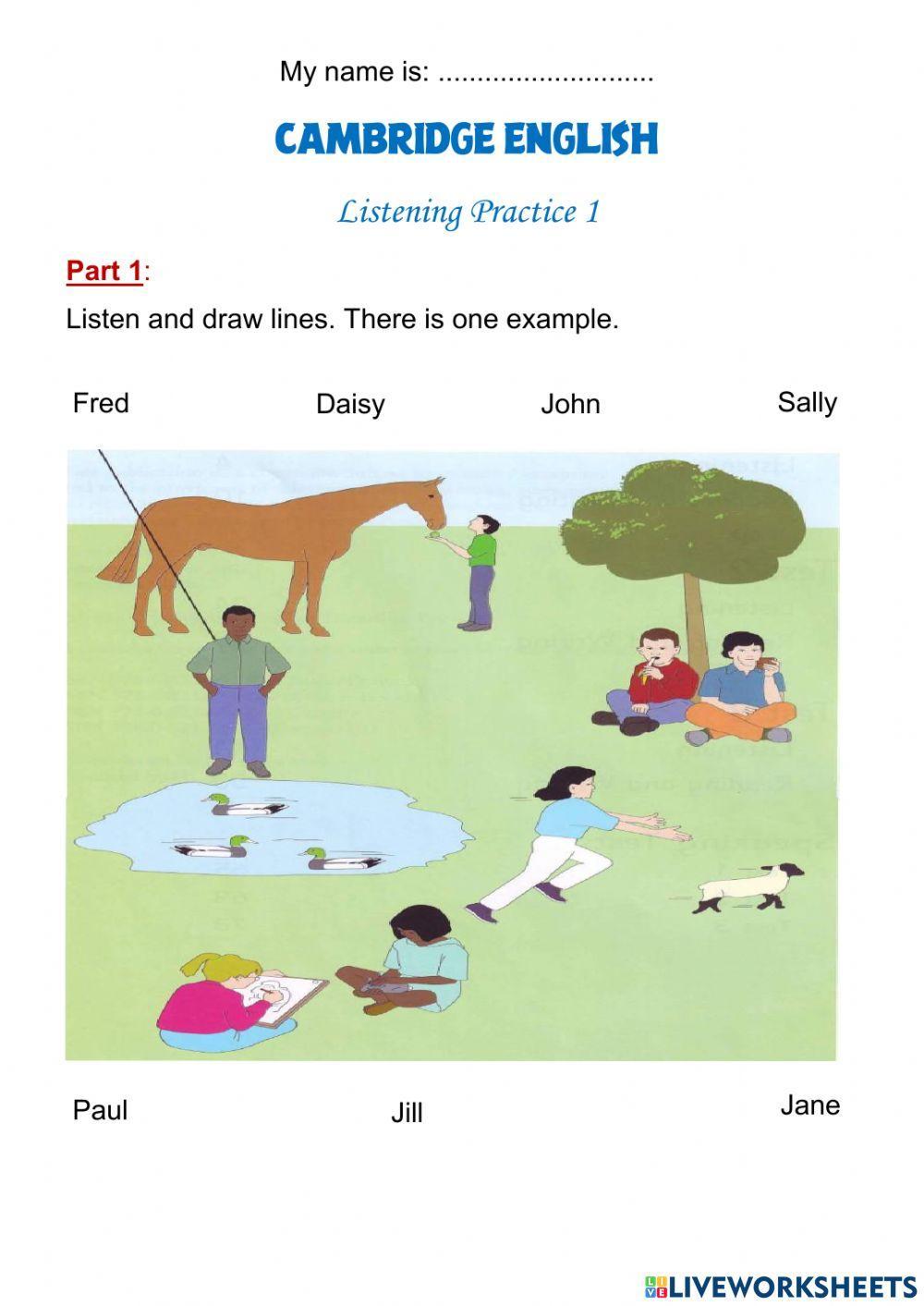 Listening Practice 1