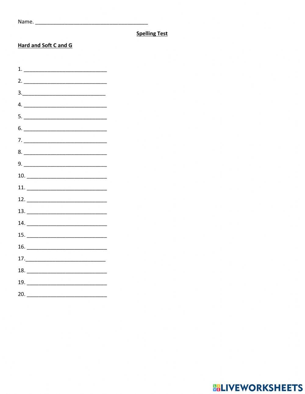 Hard and Soft  C and G