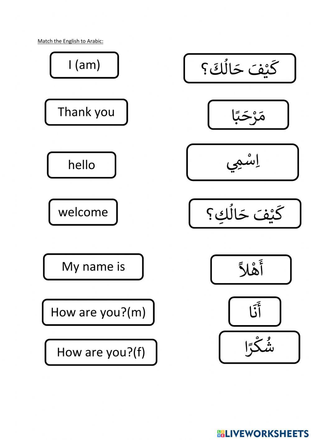 How are you matching activity