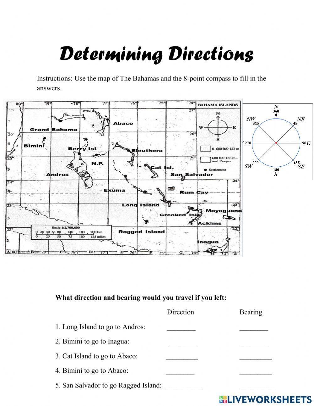 Determining Directions & Bearings