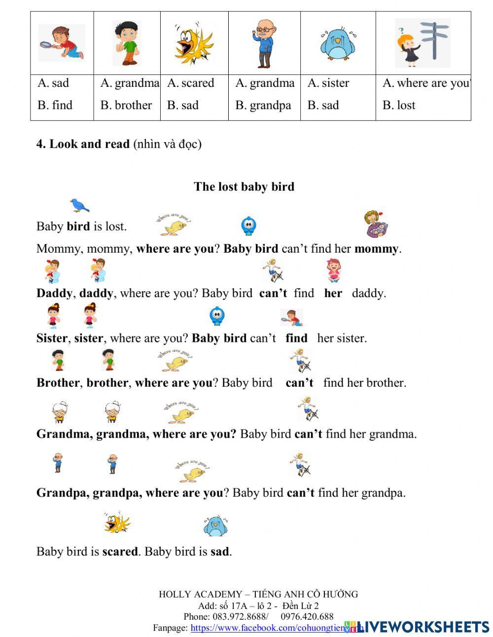 The lost baby bird-Lesson3-No.5