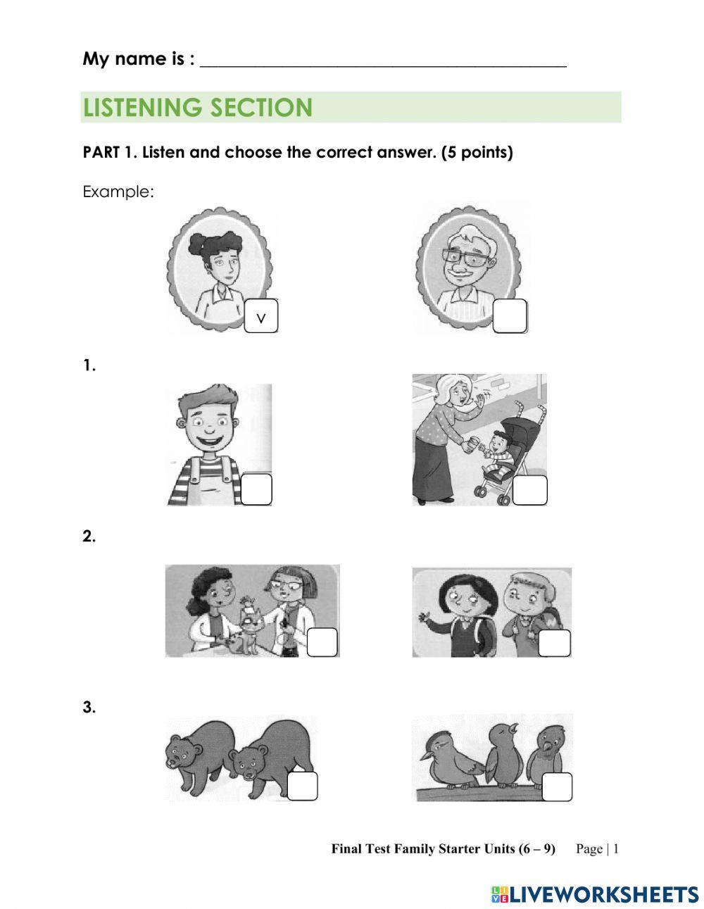 5198780 | BE FINAL TEST (LISTENING + READING + WRITING)