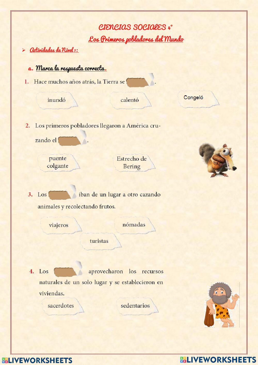 Los primeros Pobladores del Mundo