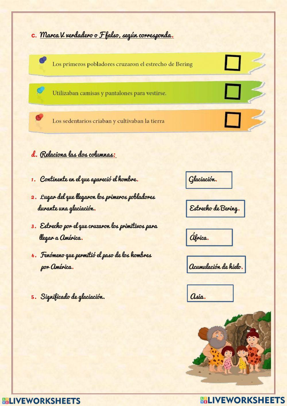 Los primeros Pobladores del Mundo