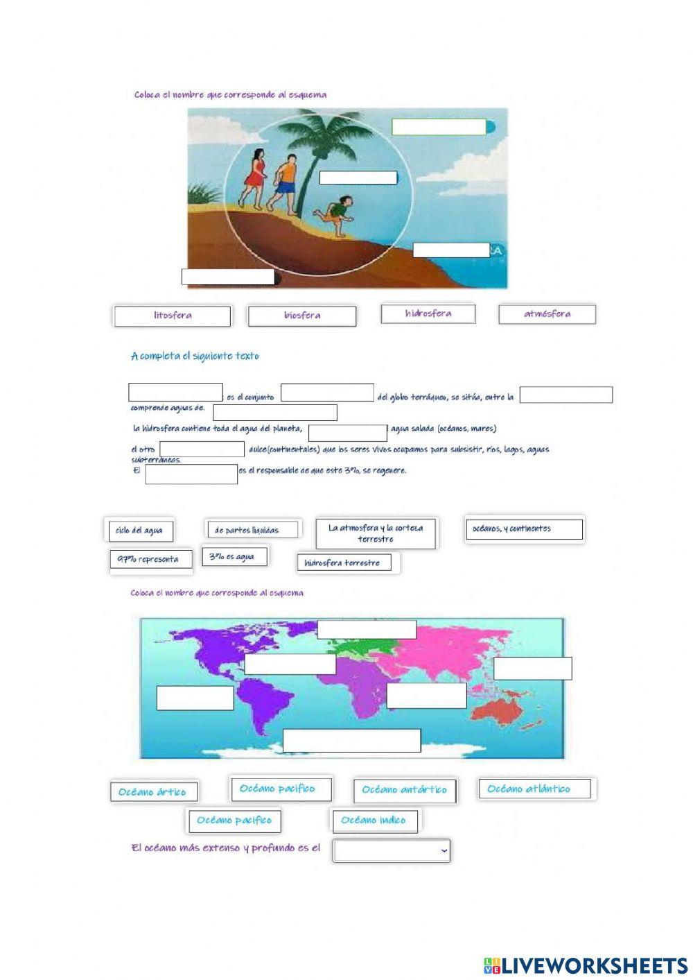 Aguas oceánicas y continentales