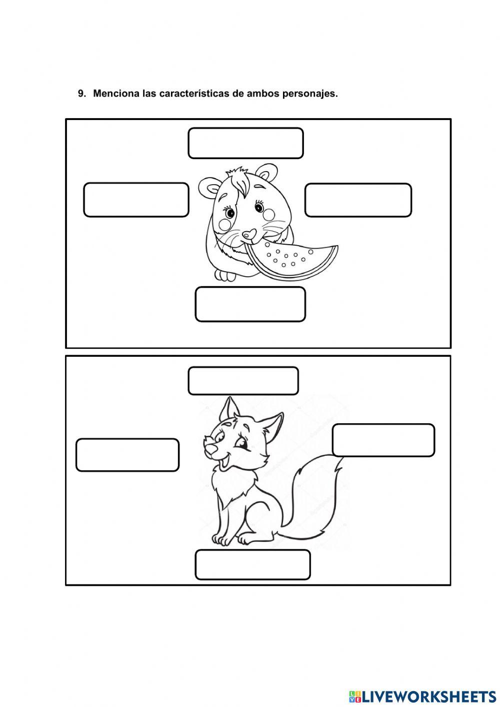 Historieta- el zorro y el cuy