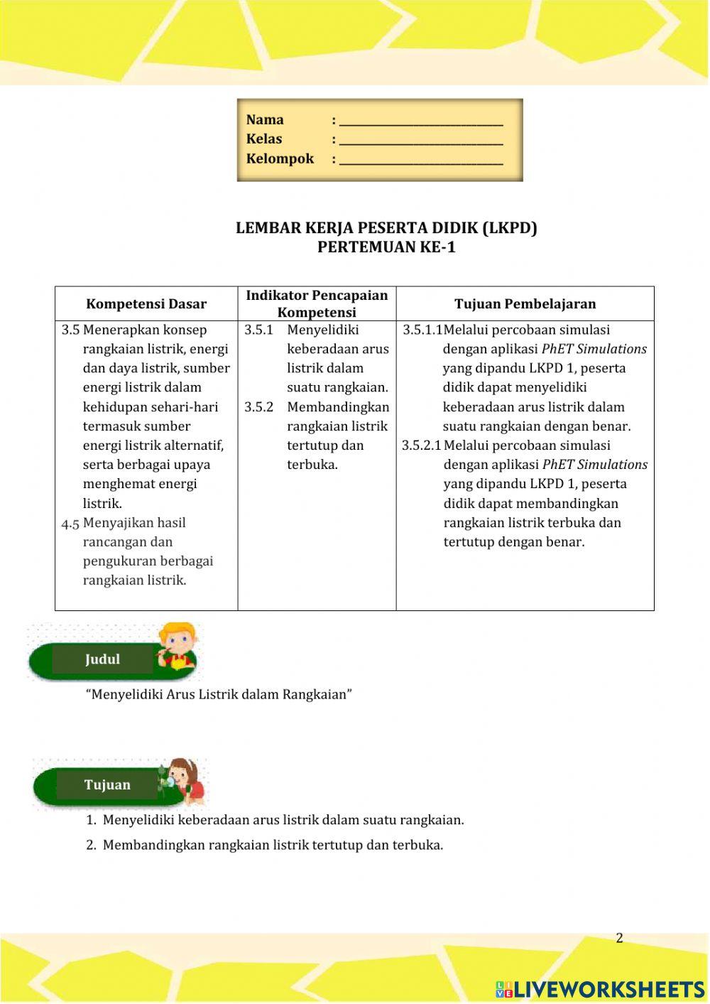 Penyelidikan Arus Listrik