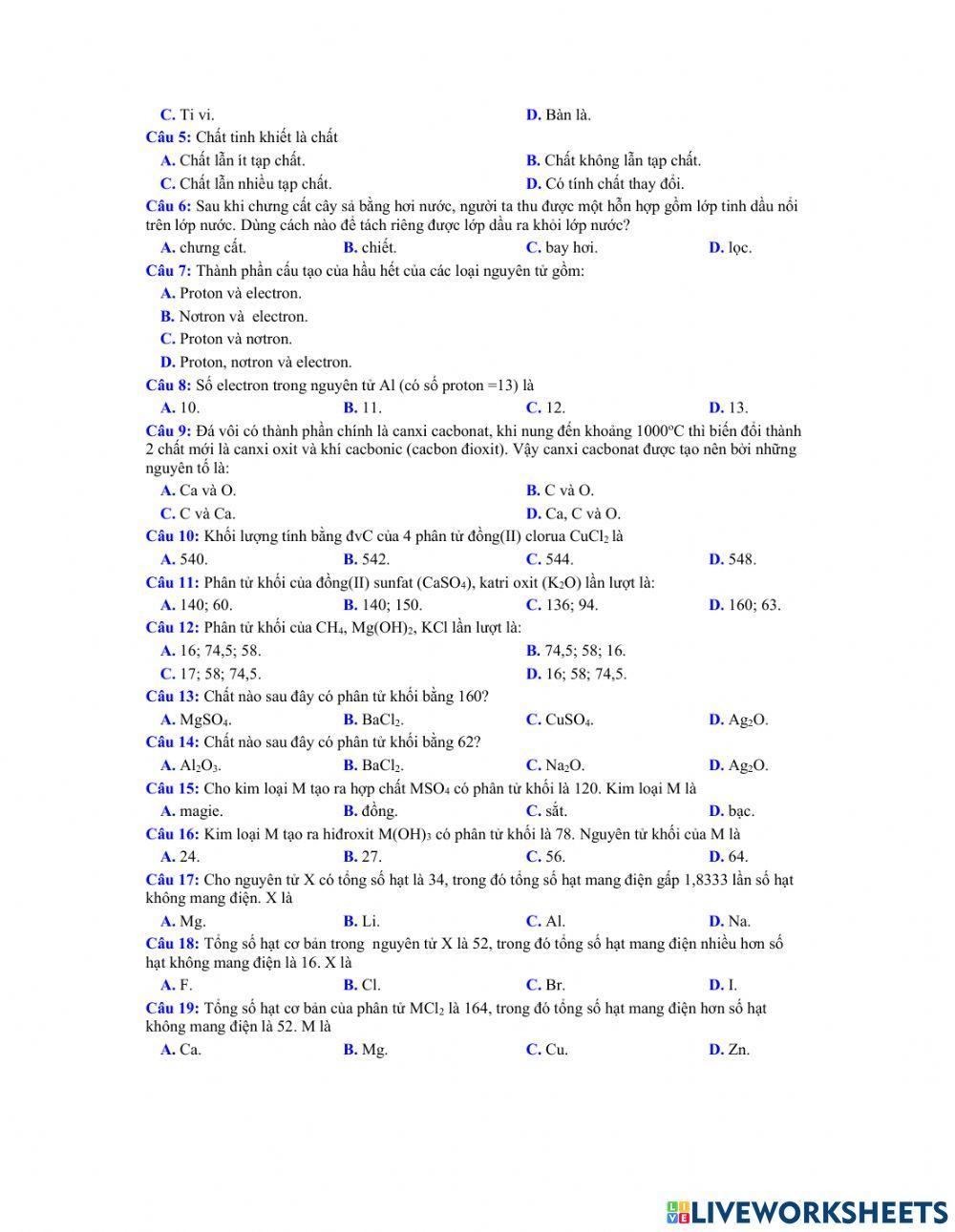 Phiếu 6- bài 8- luyện tập 1