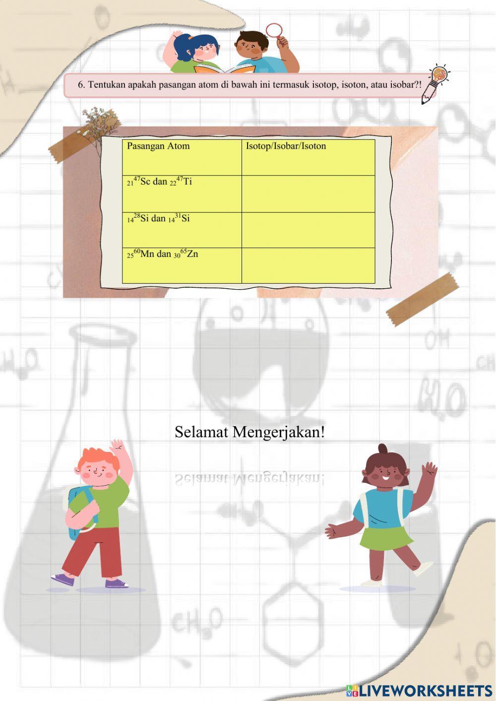 LKPD Kimia Kelas X: Struktur Atom