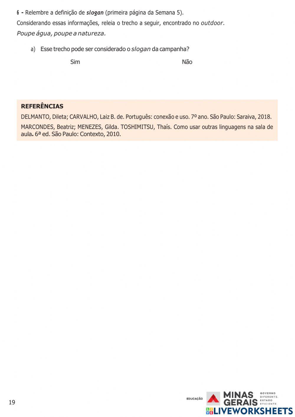 Pet 4 -7º ano  semana 5