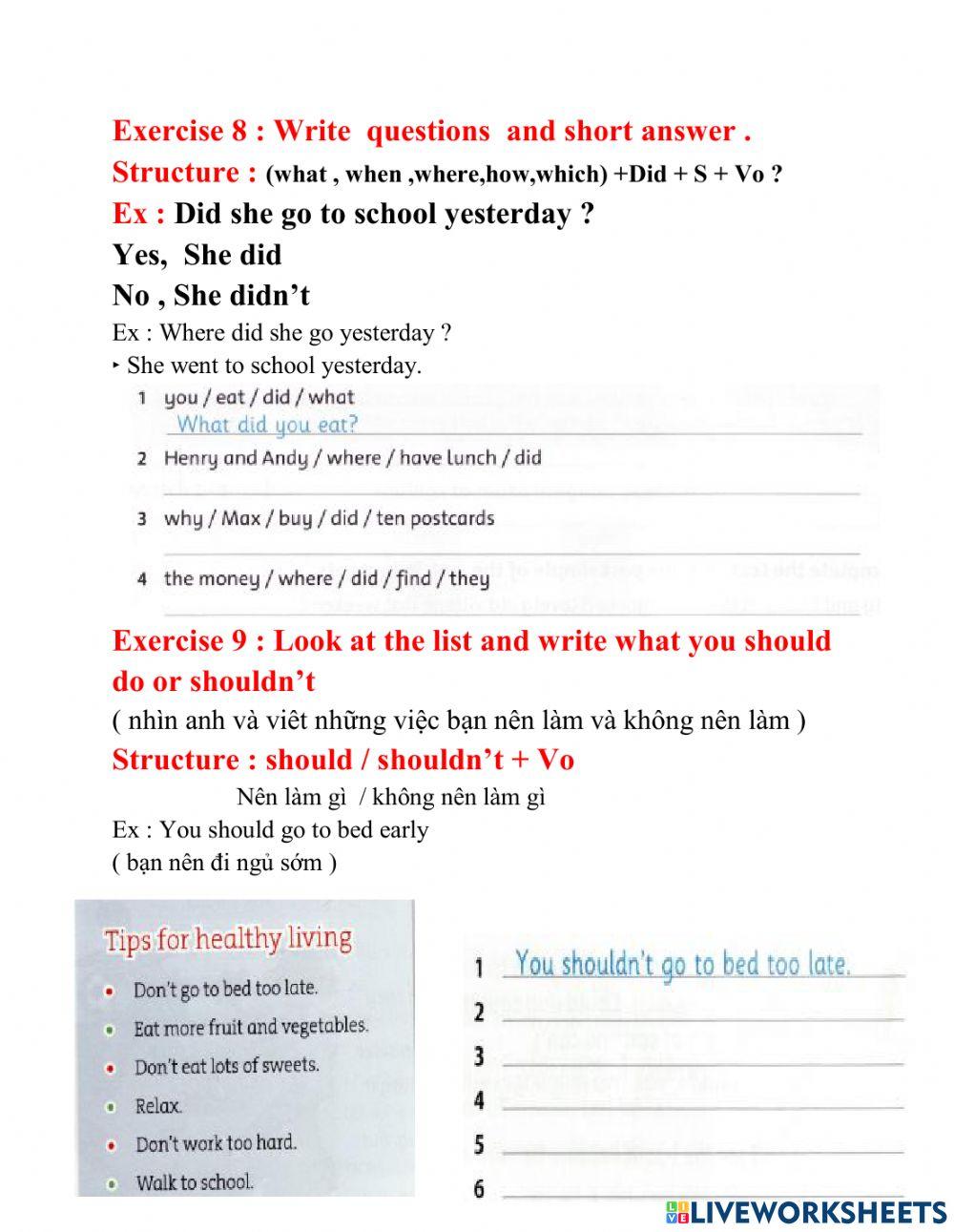 Movers : Tổng hợp