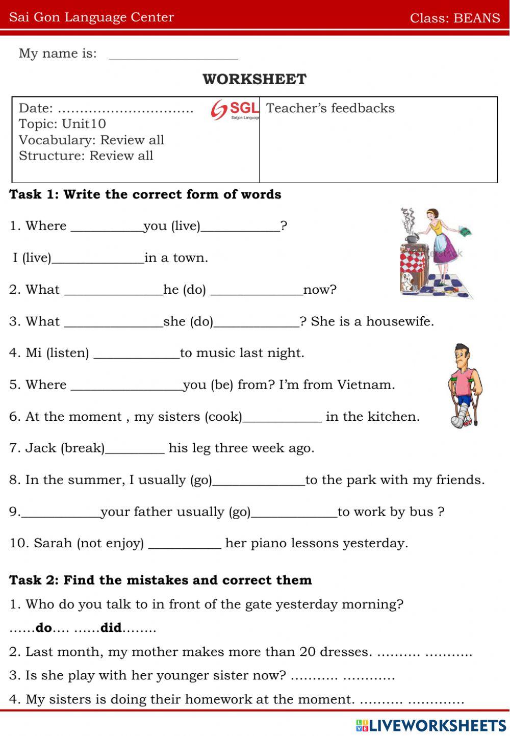 Read and answer the question worksheet | Live Worksheets