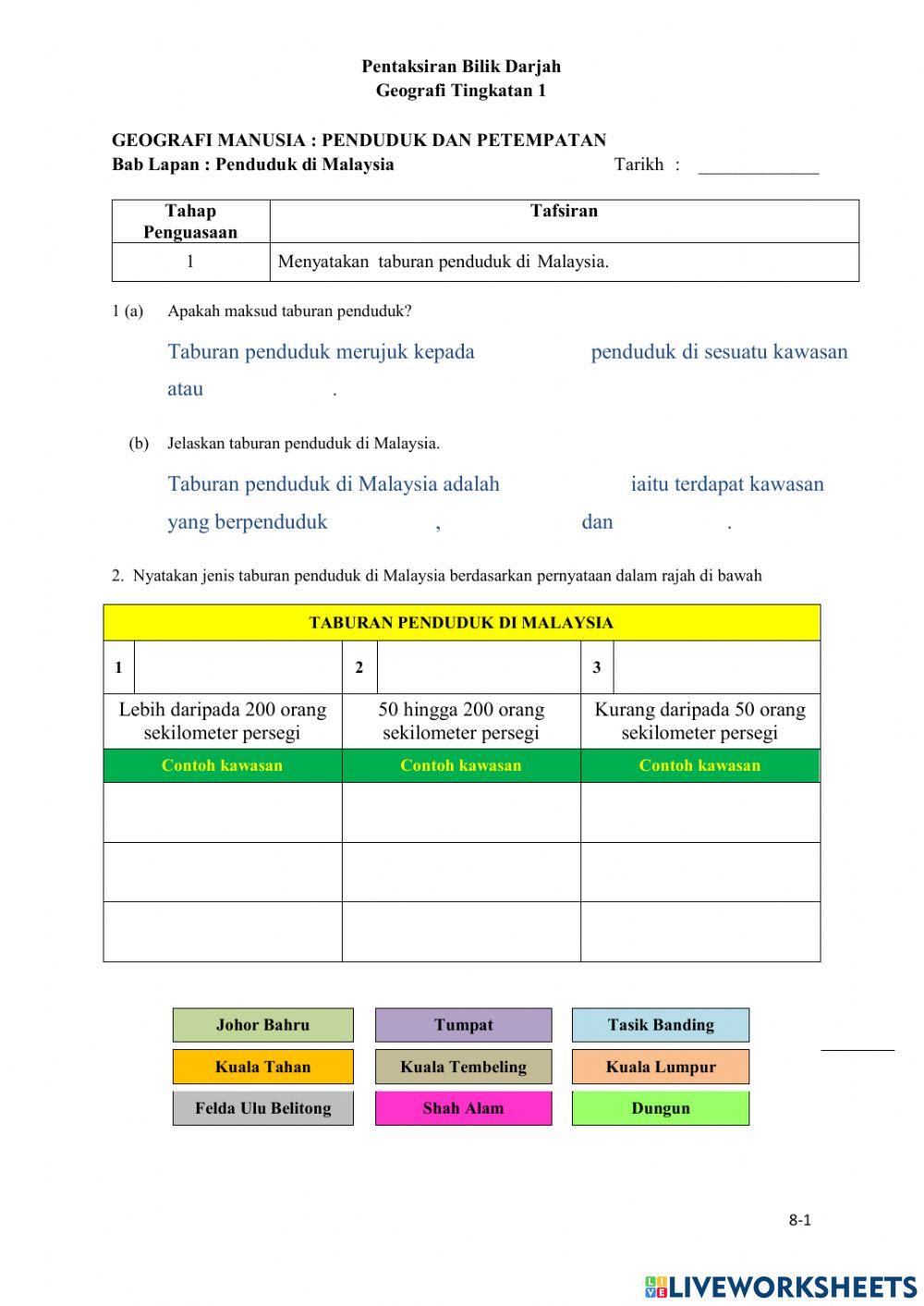 Bab 8 PENDUDUK DI MALAYSIA