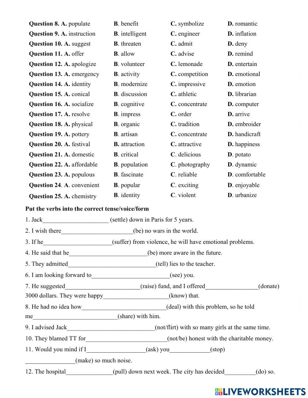 Grade 9- Pronunciation and Stress