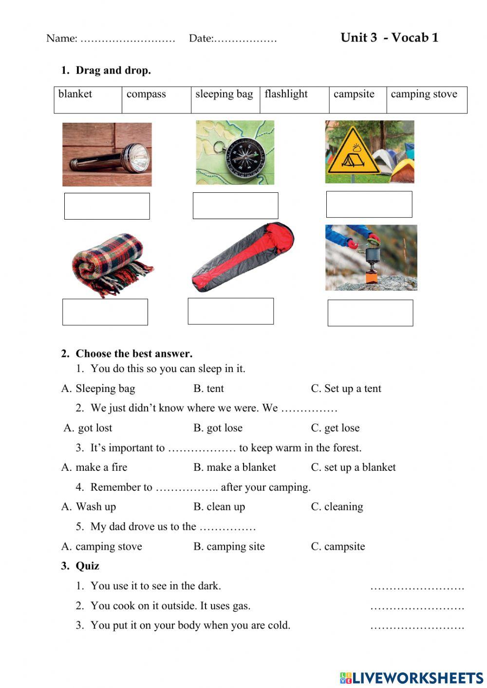 NIK 3 - Unit 3 - Vocab 1