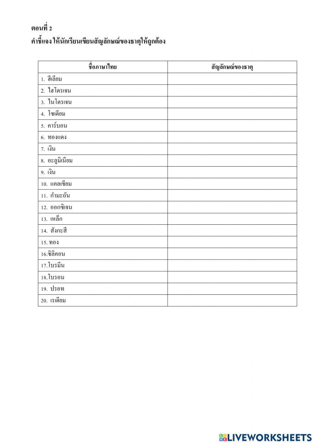 แบบทดสอบวิทย์ปลายภาคเรียนที่ 1 ชั้น ม.1