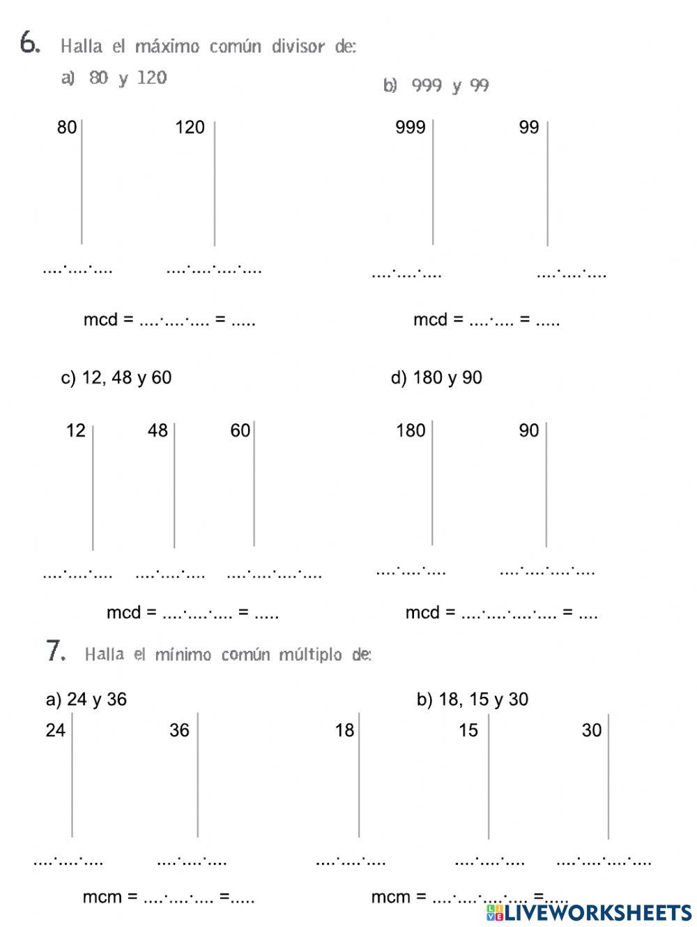 Numeros naturales y divisibilidad