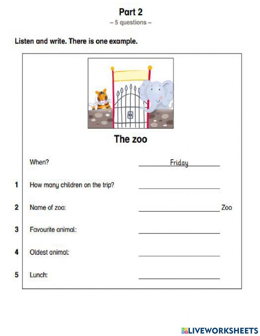 Listening Parts 1- 3