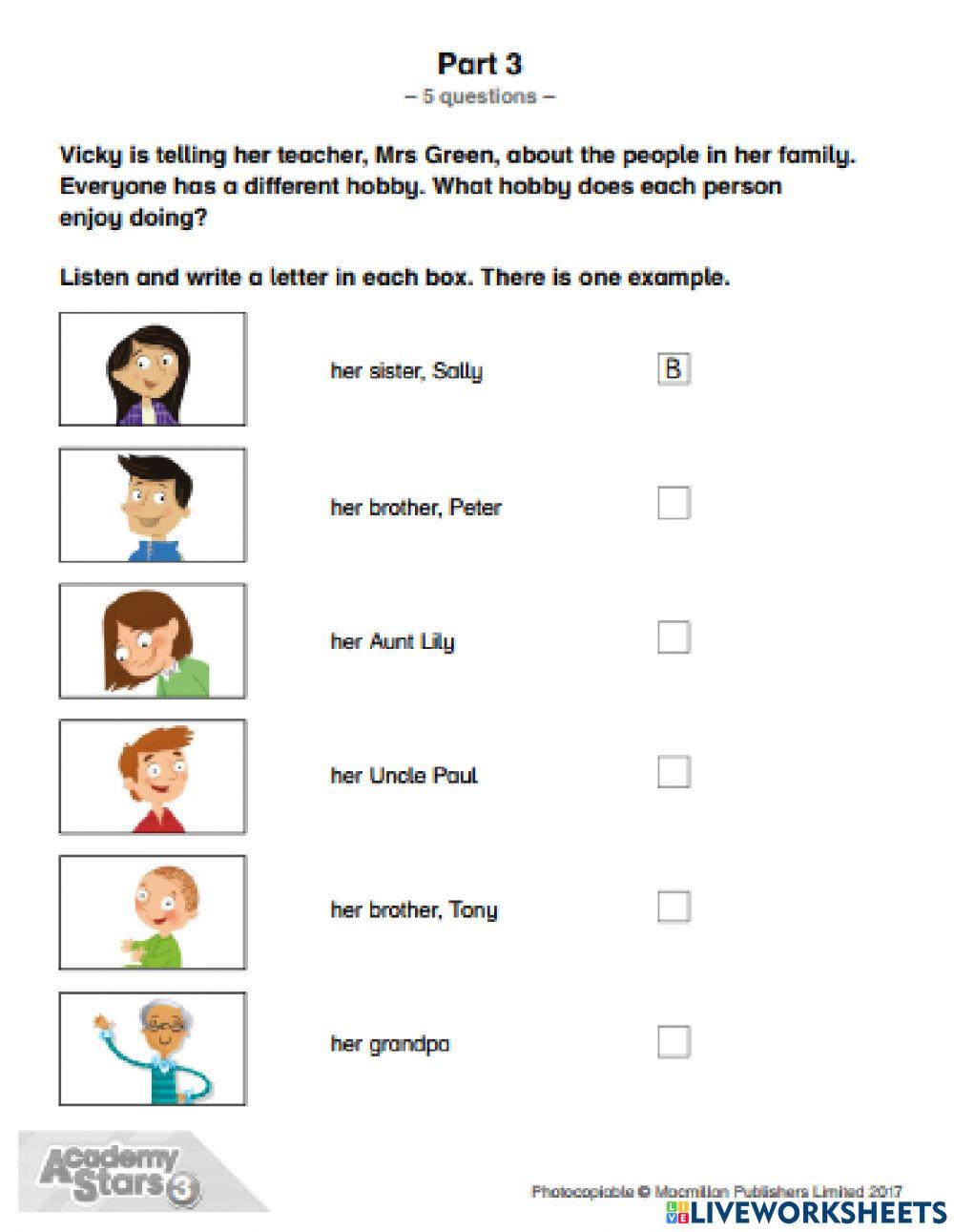 Listening Parts 1- 3