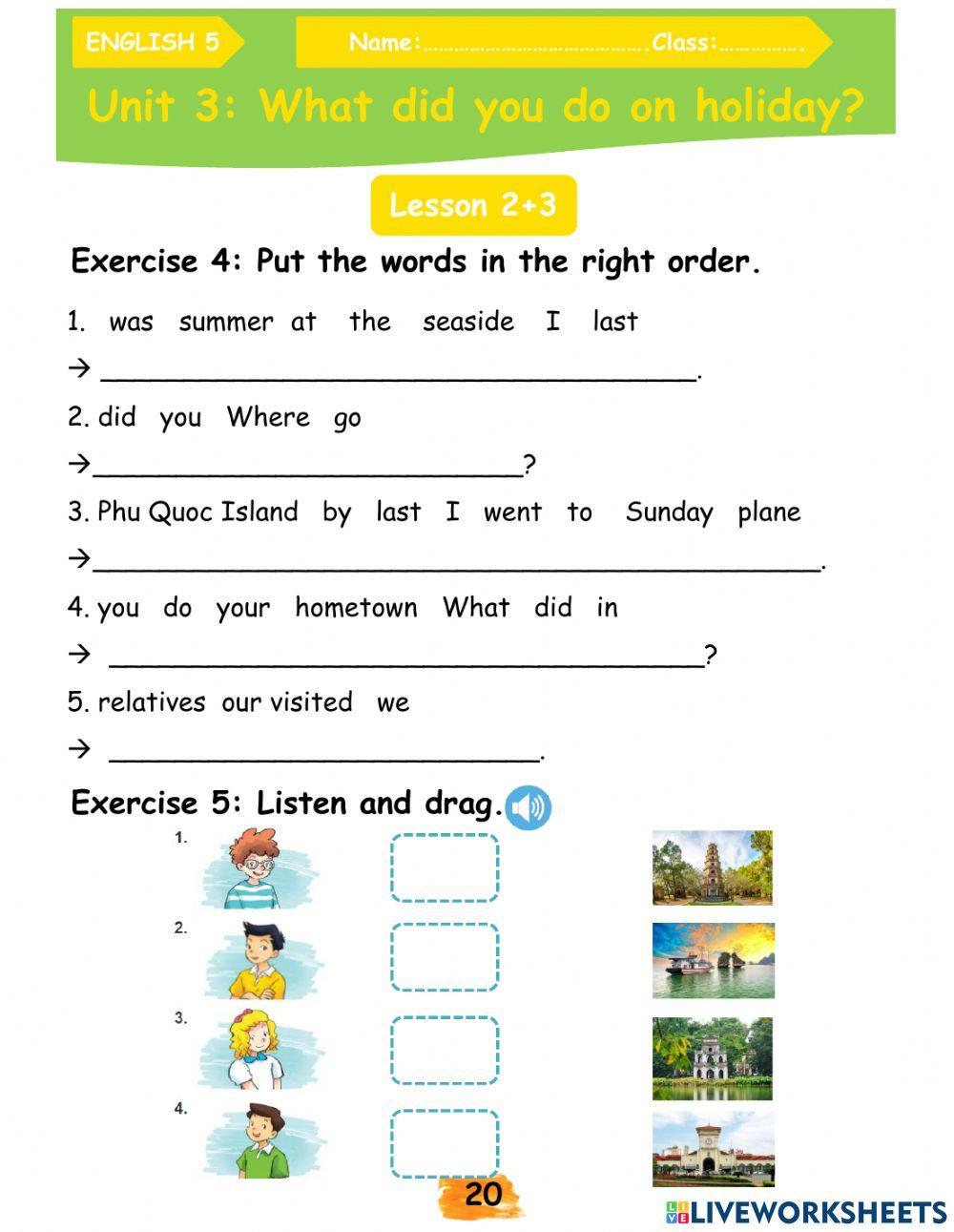 E5-U3-Where did you go on holiday?