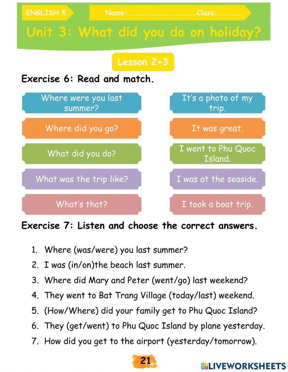 E5-U3-Where did you go on holiday?