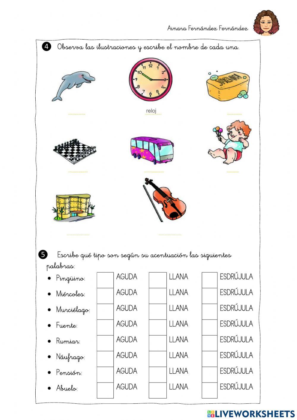 Acentuación de palabras