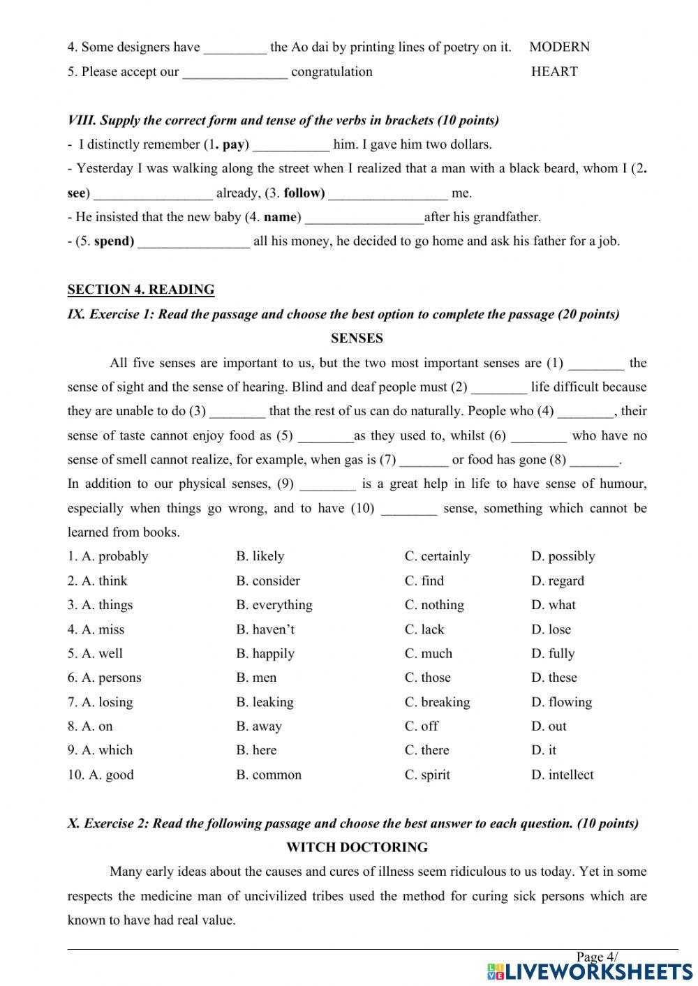 HSG cấp trường số 1