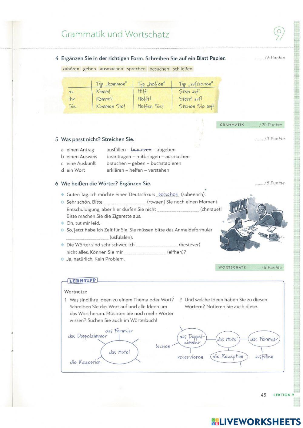 Extra Übungen Lekton 9