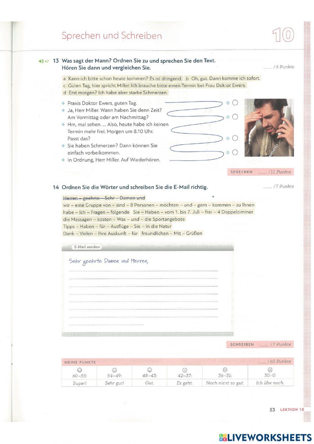 Extra Übungen Lektion 10