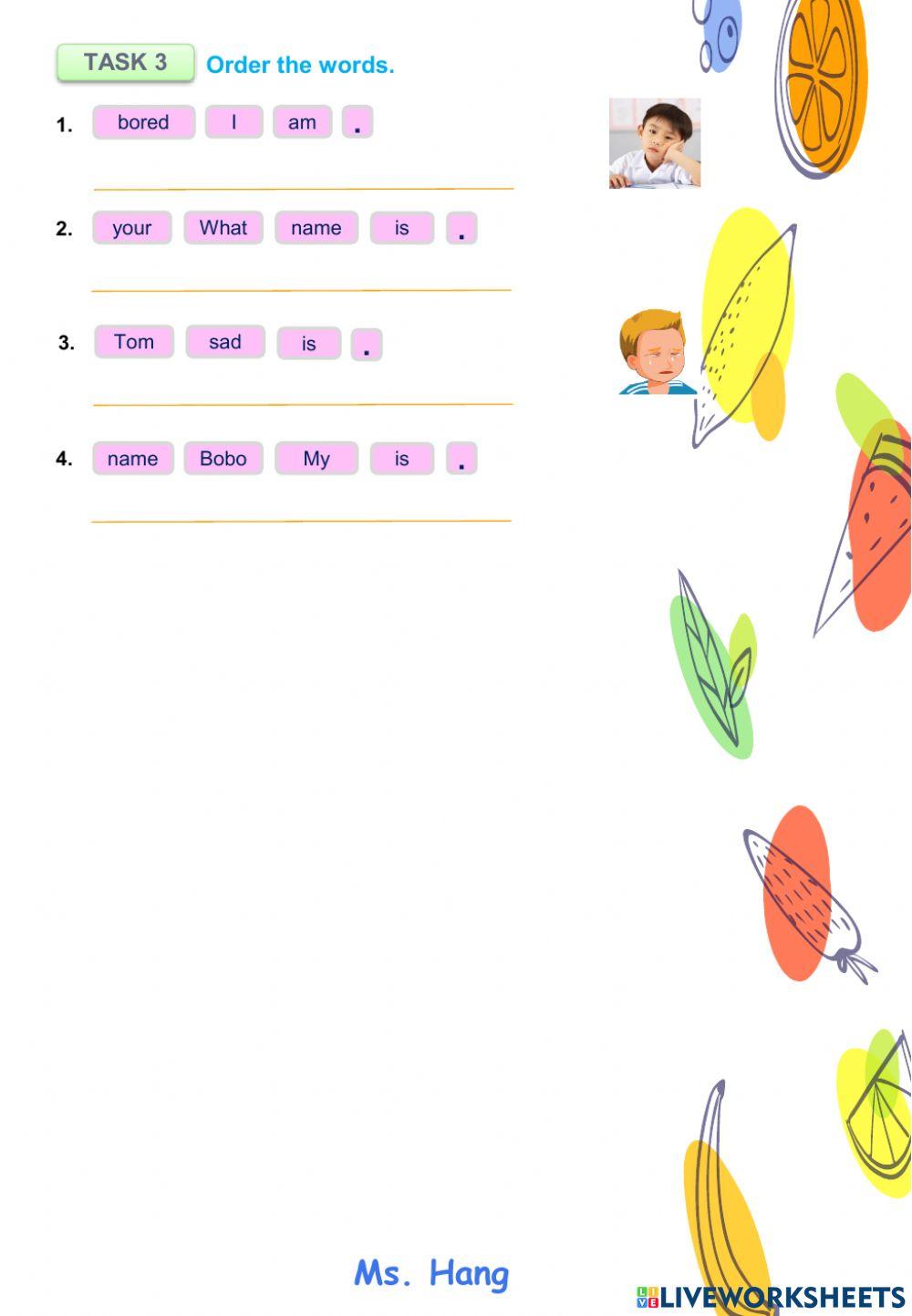 Test for unit 1 grade 2