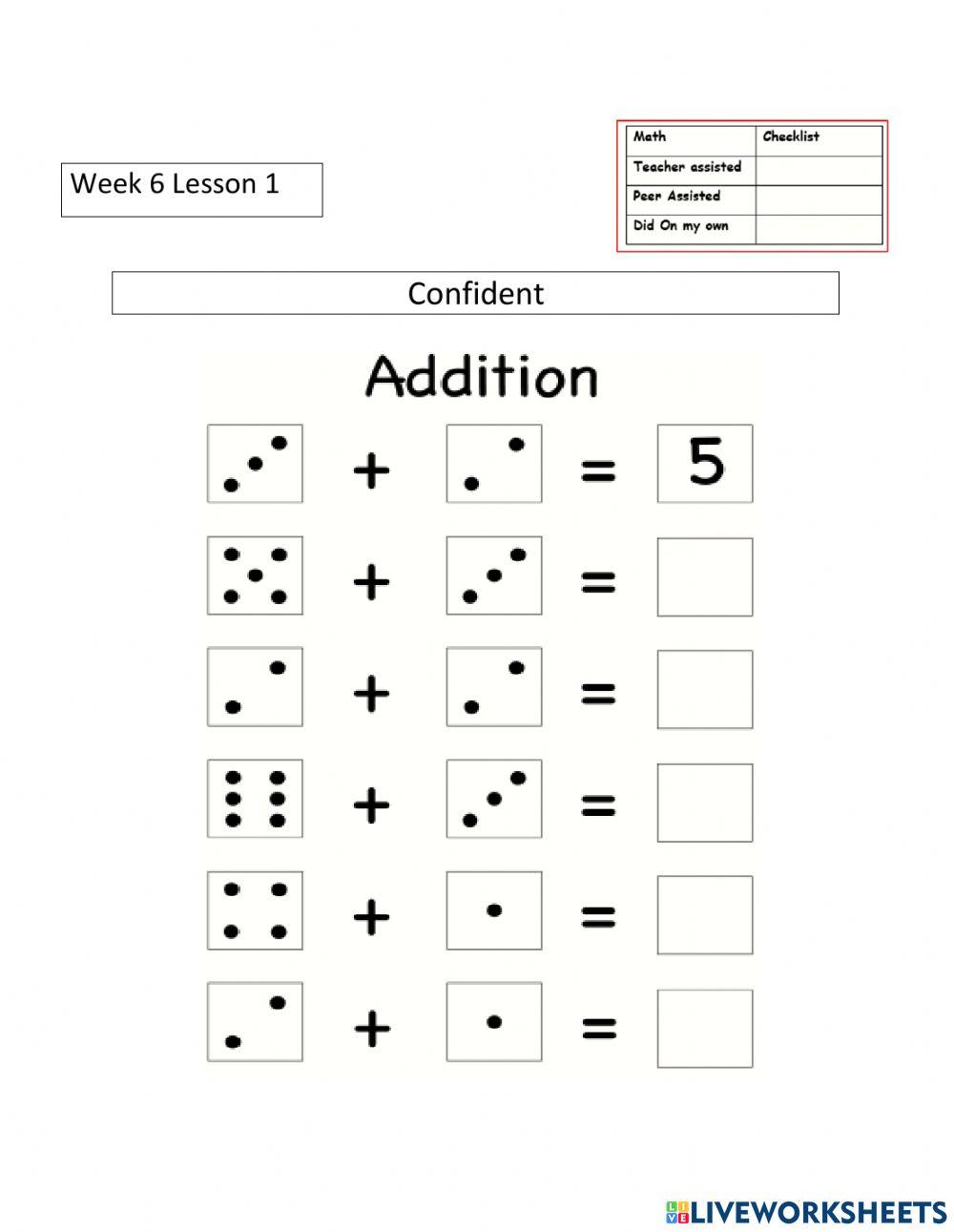 Math online exercise for Grade 1 | Live Worksheets