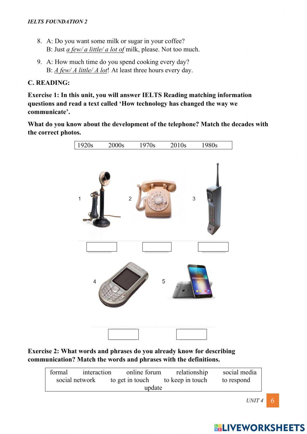 Unit 4 - vocabulary and grammar