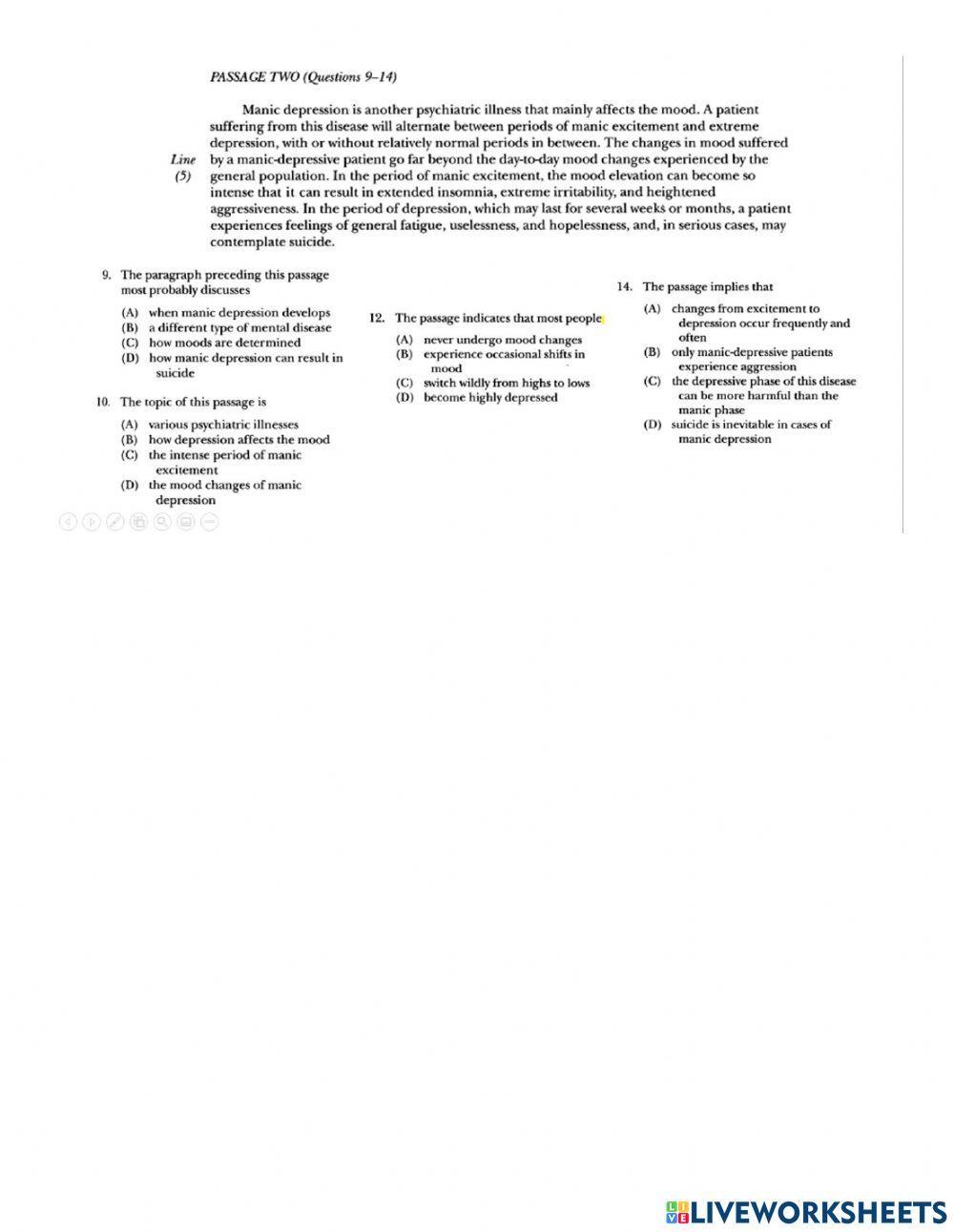 Reading toefl practice