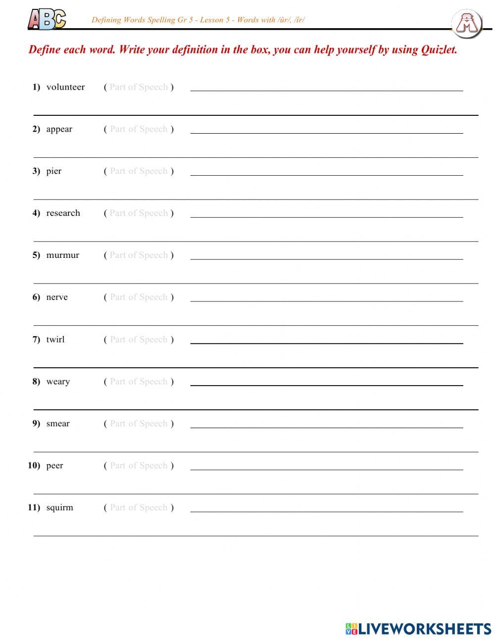 Lesson 5 - Words with ûr, îr-SE-4