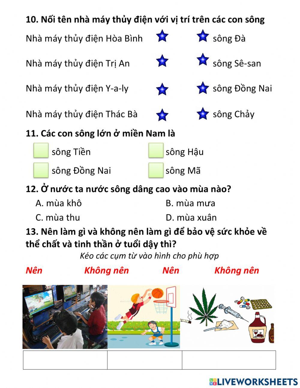 BT cuối tuần 4 - lớp 5