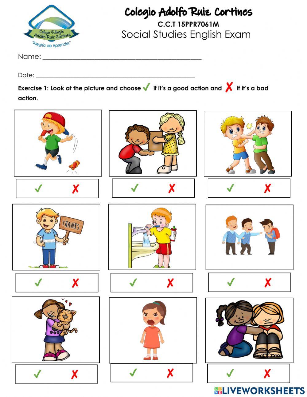 Social Studies English Exam