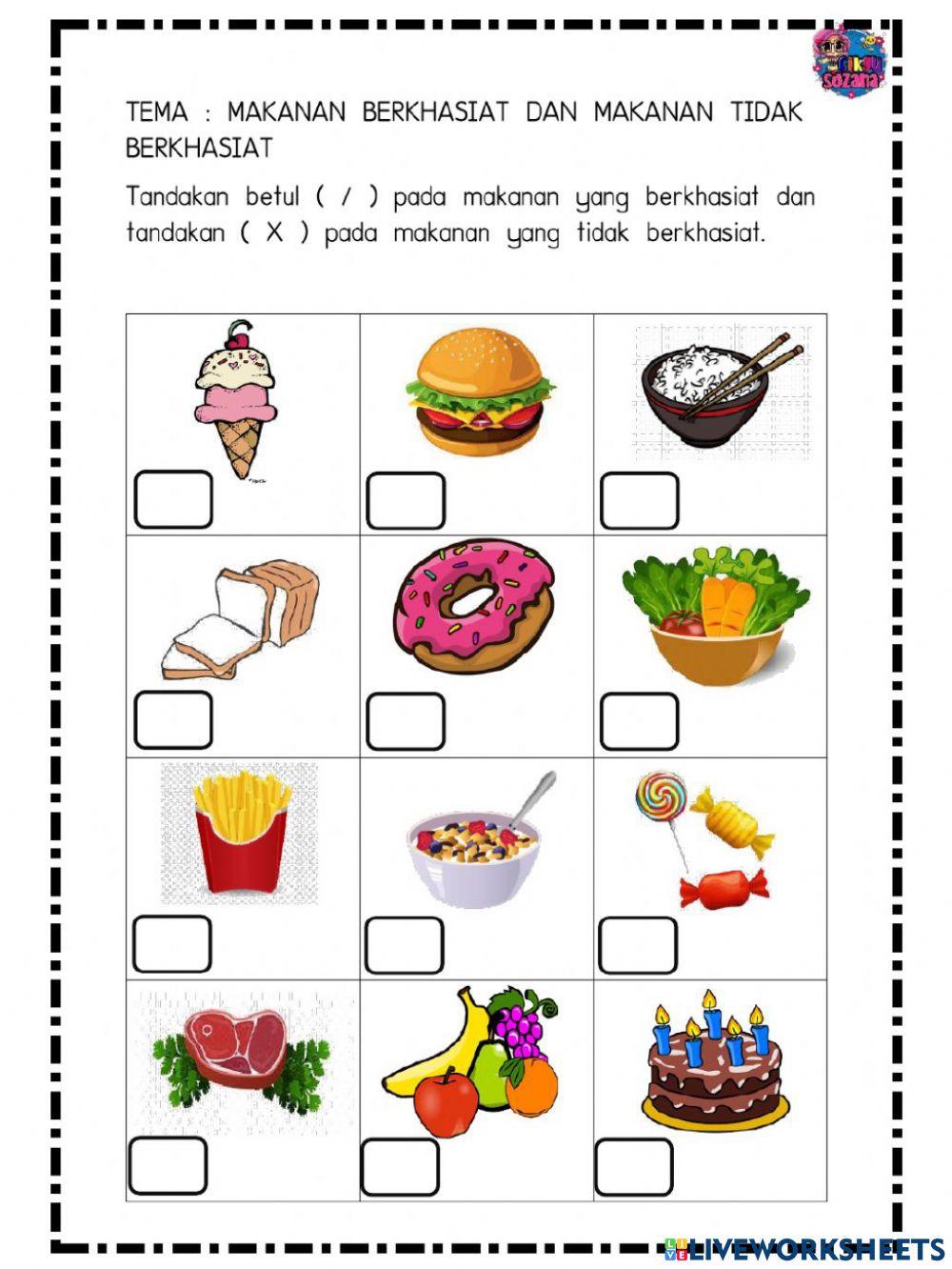 Makanan berkhasiat dan tidak berkhasiat