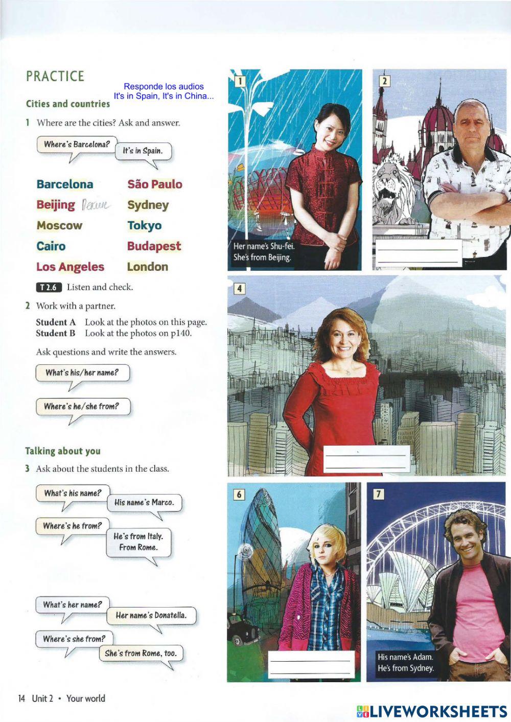 Unit 2: your world - (page 14)