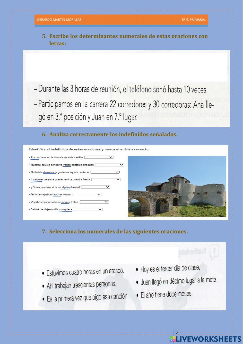 Taller de gramática. Ficha 2.