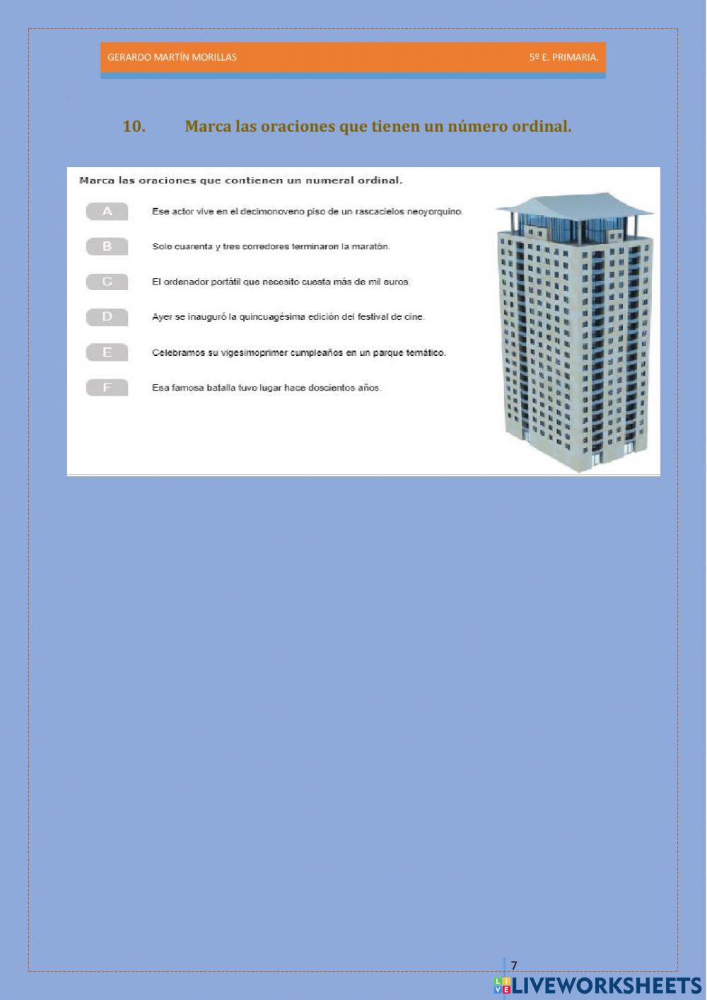 Taller de gramática. Ficha 2.