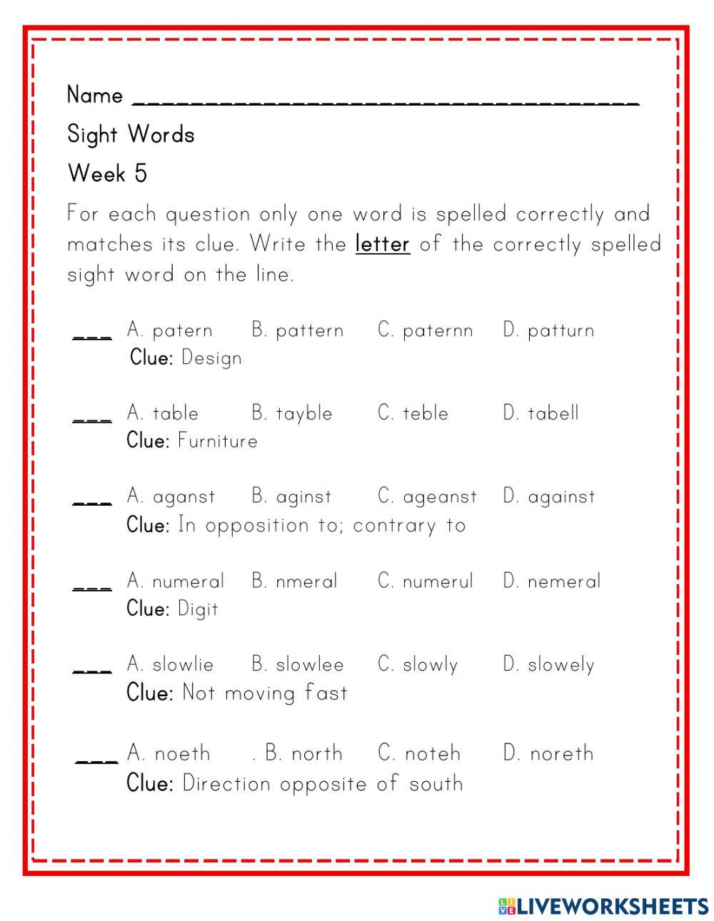 Sight Words